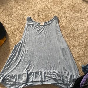 Baby blue flowy tank